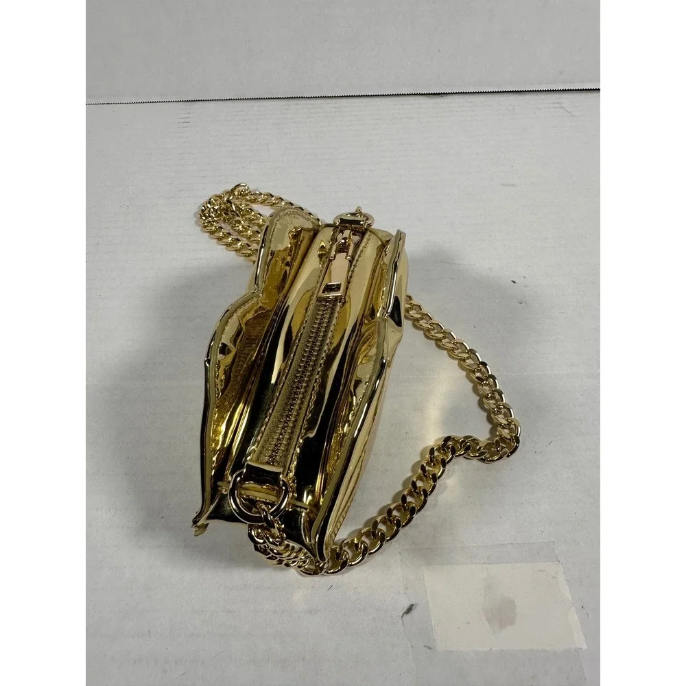 Shirelleath Kiss Lips Clutch Evening Bag Gold Chain Strap‎ Party Purse